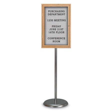 United Visual Products Corkboard, Triple Door, Radius Frame, 72x48", Gold/Blue Spruce UV70055-GOLD-BLSPRU